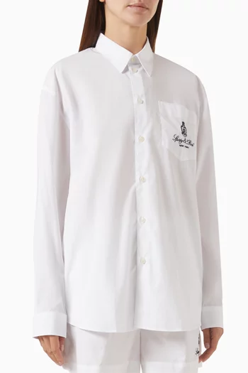 Vendome Oversized Shirt in Cotton-poplin