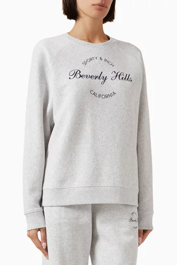 Beverly Script Sweatshirt in Cotton Blend