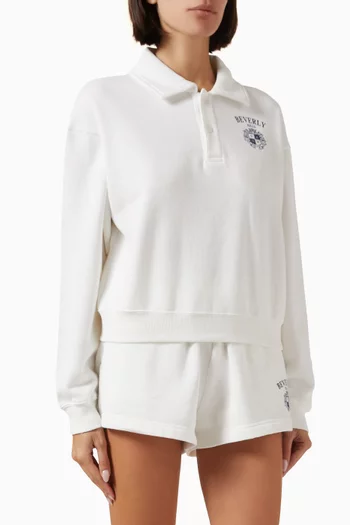 Beverly Hills Crest Polo in Cotton Blend