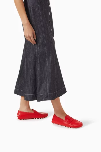 Gommino Bubble Loafers in Leather