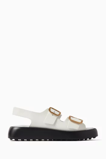 Gomma Buckled Sandals in Leather