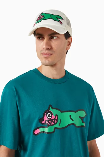 Running Dog Trucker Hat in Mesh