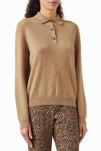 Classic Polo Shirt in Baby Cashmere