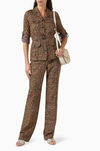 Deena Belted Shirt in Silk