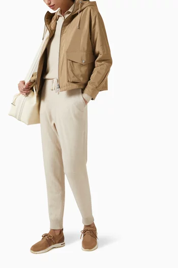 Brussel Hooded Jacket in Silk-blend