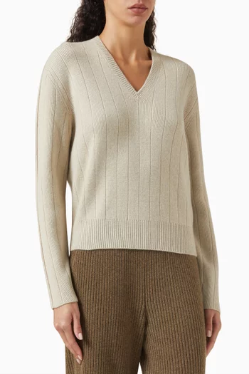 Cervatto V-neck Sweater in Baby Cashmere