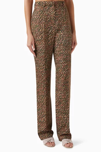 Dany Printed Pants in Silk