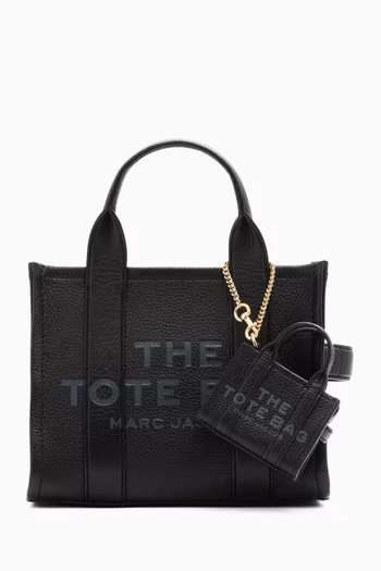 Nano Tote Bag Charm in Leather