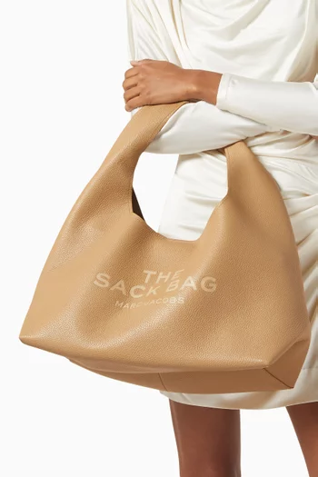 The Medium Sack Top-handle Bag in Leather