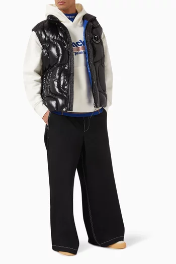 x Palm Angels Racing Logo Hoodie in Cotton Fleece