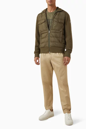 Zip-up Jacket in Emerized-fleece