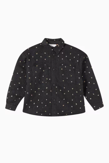 Textured Button-down Shirt