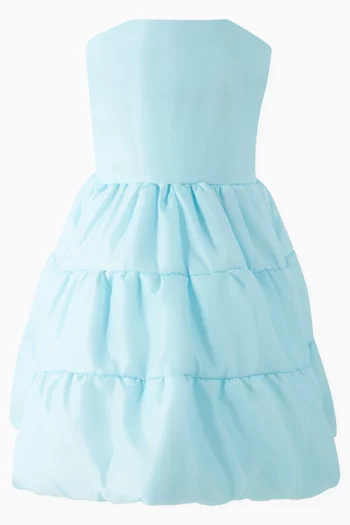 Buy Caroline Bosmans Blue Tiered Flared Dress For Girls Online Ounass Oman
