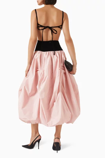 Bloom Crystal-embellished Gown in Velvet & Taffeta