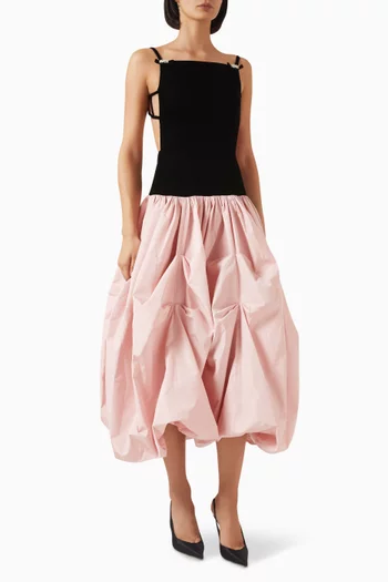Bloom Crystal-embellished Gown in Velvet & Taffeta