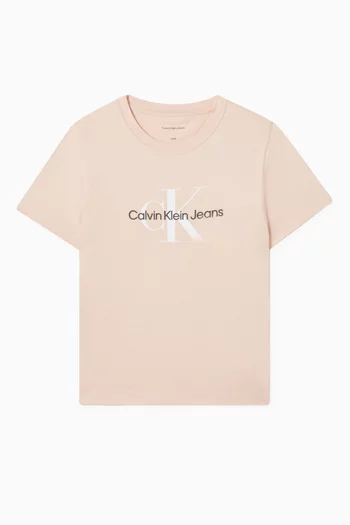 Ck Monogram T-shirt in Cotton-jersey
