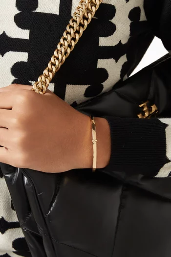 Kira Thin Bracelet in 18kt Gold-plated Brass