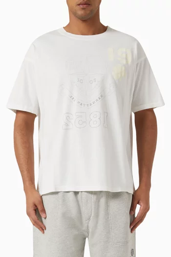 Reversible Crest T-shirt in Cotton