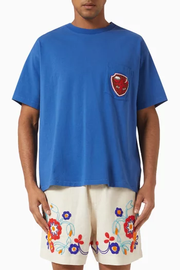Crest Pocket T-shirt in Cotton