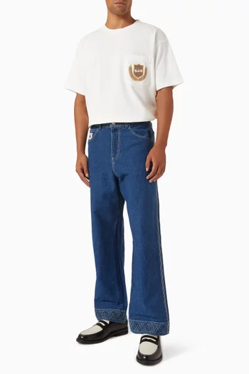 تي شيرت سبورتس مان بجيب خارجي قطن