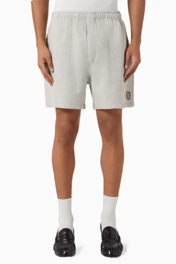 Side-stripe Crew Shorts in Cotton