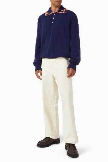 Rookie Polo Shirt in Cotton-cashmere Knit