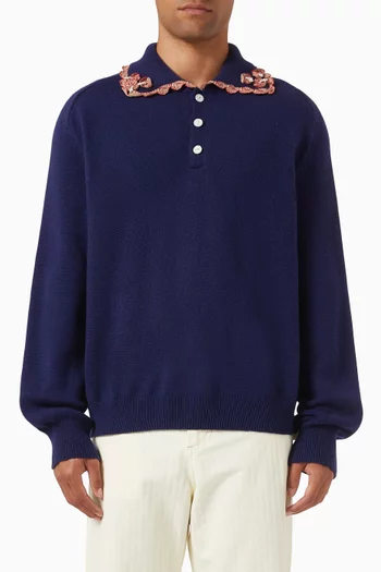 Rookie Polo Shirt in Cotton-cashmere Knit