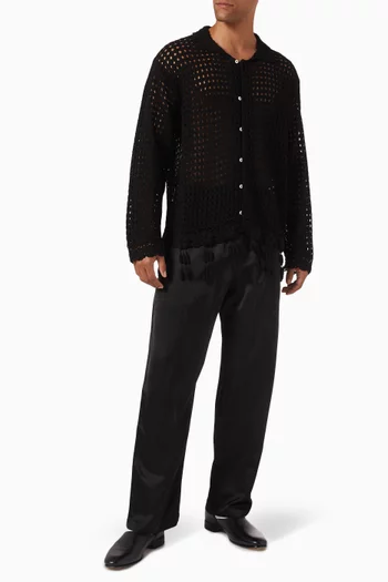 Blossom Crochet Shirt in Cotton