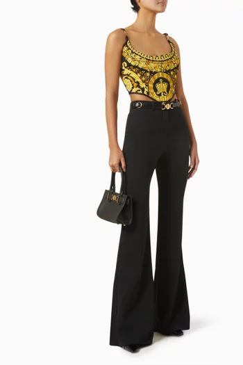 La Coupe Des Dieux Corset Top in Stretch-silk