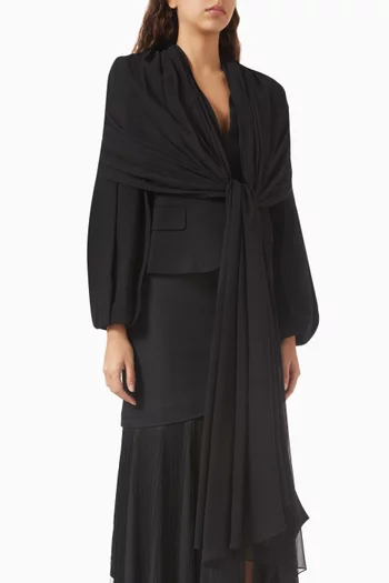 Self-tie Wrap Jacket