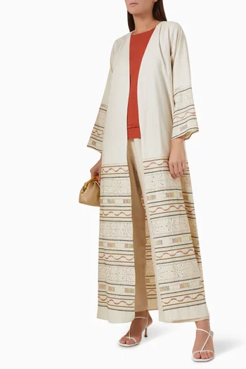 Embroidered Abaya Set