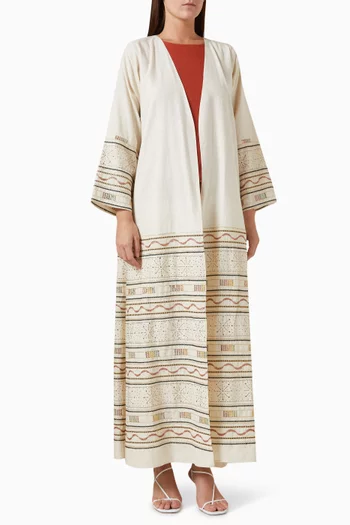 Embroidered Abaya Set