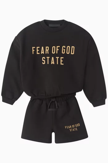 Logo Crew Neck Sweatshirt in Fleece