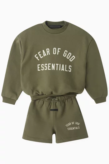 Logo Soccer Shorts in Fleece