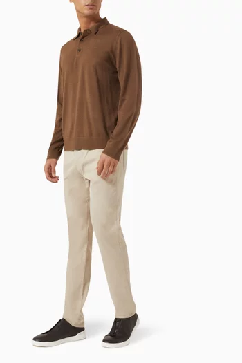 Polo Sweater in Wool