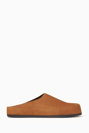 Slip-on Clogs in Leather