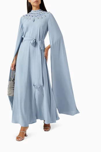 Belted Cape-sleeve Jalabiya