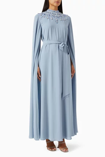 Belted Cape-sleeve Jalabiya