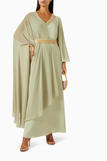 Belted Cape Jalabiya