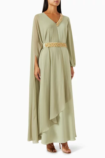 Belted Cape Jalabiya