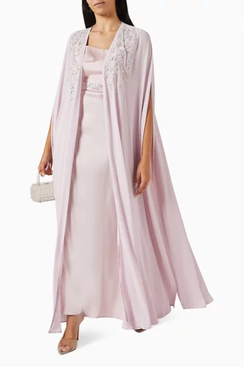 Embellished Dress & Jacket Set