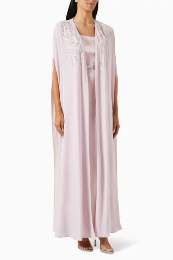 Embellished Dress & Jacket Set