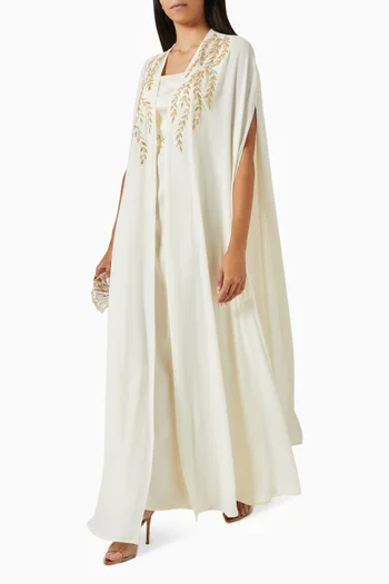 Embellished Dress & Jacket Set