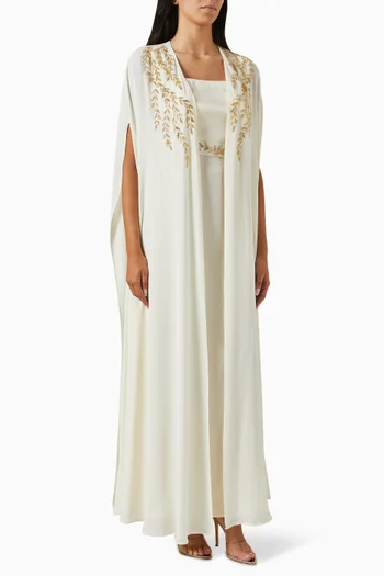 Embellished Dress & Jacket Set