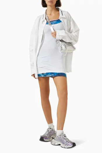 Layered Mini Dress in Stretch Micromodal