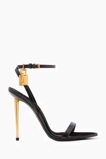Naked 105 Padlock Sandals in Leather