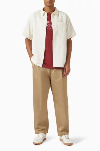 Bruce Double Layer Crinkle Shirt in Lyocell-blend