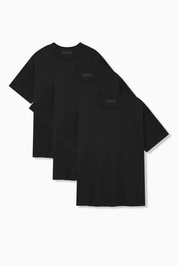 Logo T-shirts in Jersey, Pack of 3