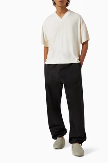 طقم تي شيرت إسنشالز بفتحة رقبة V مزيج قطن، 3 قطع