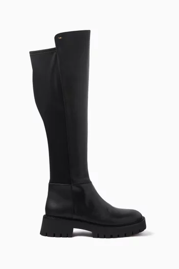 Asher Knee Boots in Leather